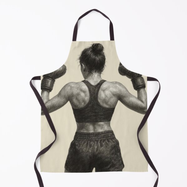 Item preview, Silent Strength – Powerful Female Boxer designed and sold by Catfcreations.