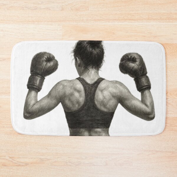 Item preview, Silent Strength – Powerful Female Boxer designed and sold by Catfcreations.