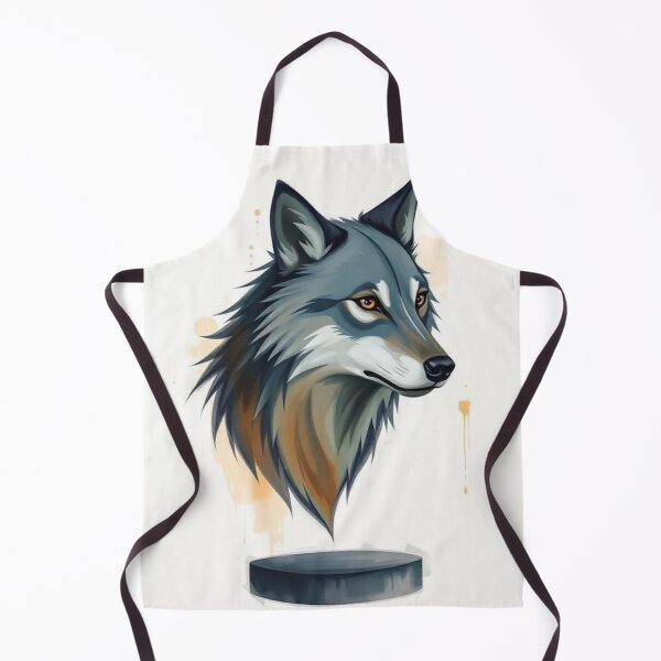 Item preview, wolf bust, full color wolf design designed and sold by geekmania48.