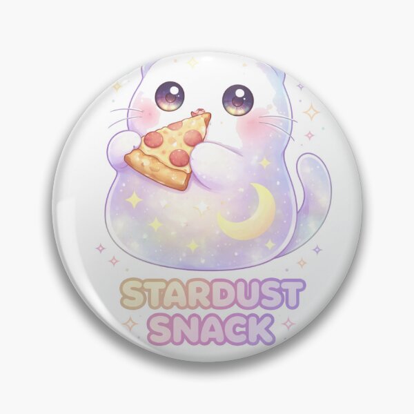 Item preview, Stardust Ghost Cat - Kawaii Pizza Space Art designed and sold by Antonrec86.