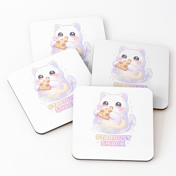 Item preview, Stardust Ghost Cat - Kawaii Pizza Space Art designed and sold by Antonrec86.