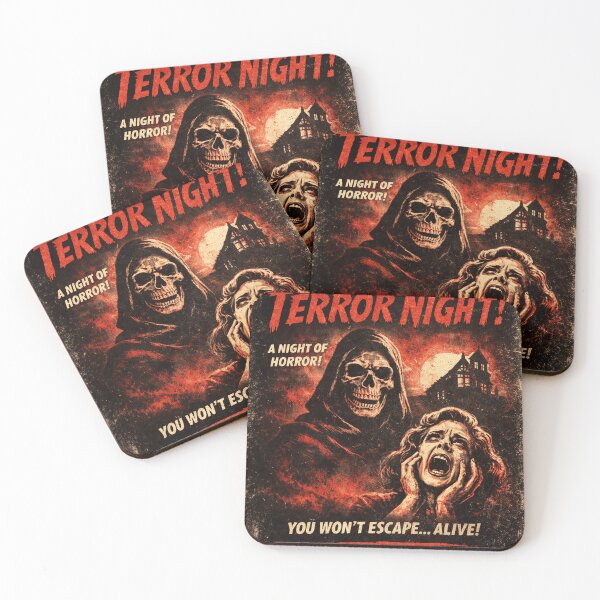 Item preview, Terror Night Vintage Horror Poster designed and sold by the-dovlat.