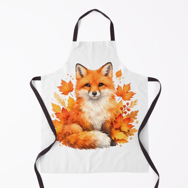 Item preview, Elegant Fox in Autumn Leaves Gift for Fox Forest Lovers Poster Design Art designed and sold by Divakar Fashion.