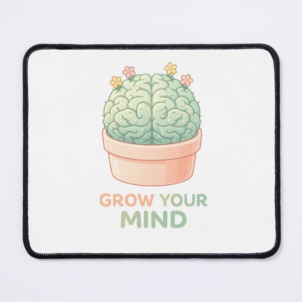 Item preview, Brain Cactus Pot - Grow Your Mind Aesthetic designed and sold by Antonrec86.