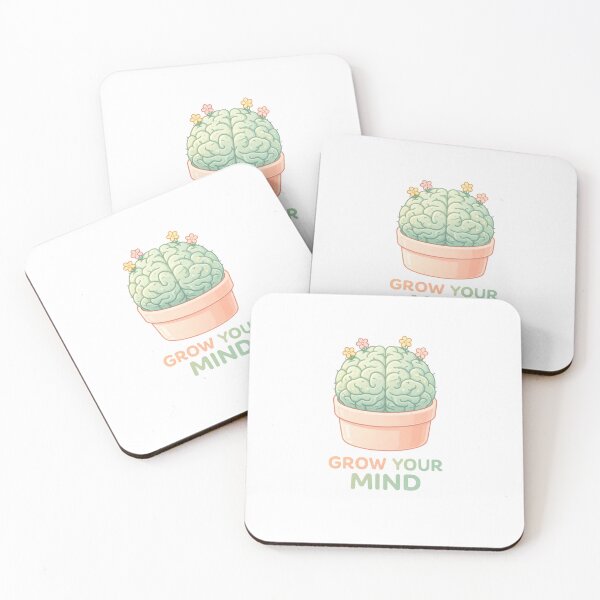 Item preview, Brain Cactus Pot - Grow Your Mind Aesthetic designed and sold by Antonrec86.