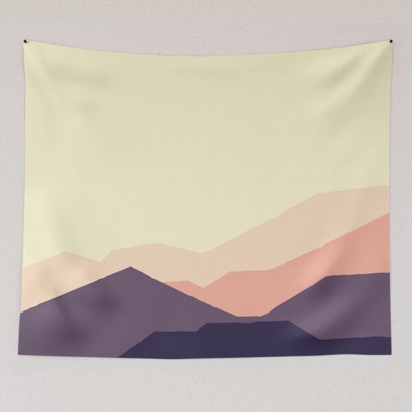 Item preview, Abstract Landscape Art – Minimalist Mountain Scene designed and sold by Fun Funky Designs.