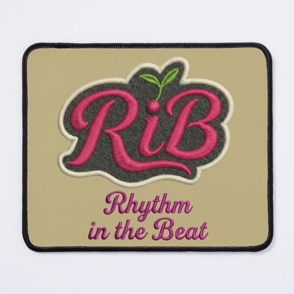 Item preview, Tactile 3D Raspberry Felt Patch Varsity Script designed and sold by Rib-Brand.