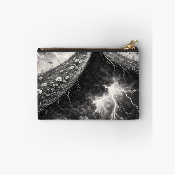 Item preview, Hand Lifting Meadow to Reveal Storm Beneath Earth designed and sold by ArtaFutura.