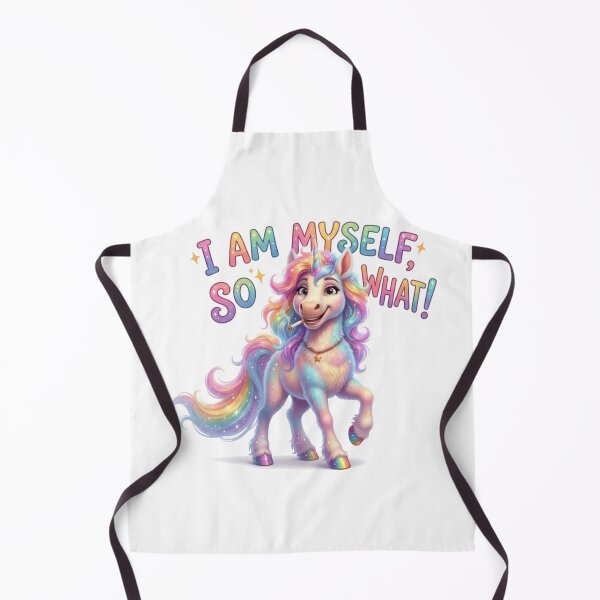 Item preview, Rainbow Unicorn with Cigarette - "I Am Myself, So What!" designed and sold by mirojurin by AXXISS .