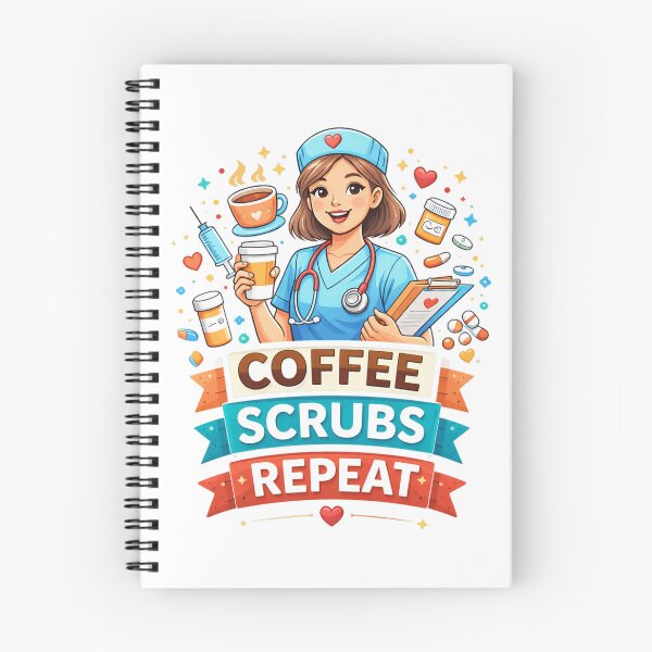 Item preview, Coffee Scrubs Repeat Nurse Life designed and sold by the-dovlat.