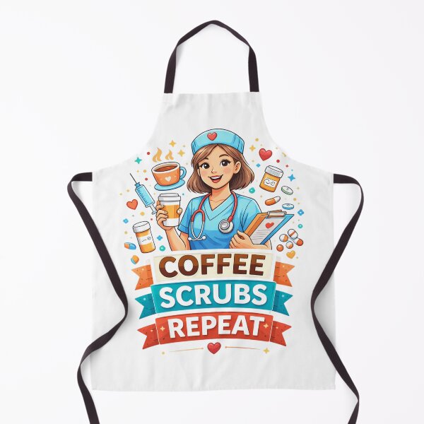 Item preview, Coffee Scrubs Repeat Nurse Life designed and sold by the-dovlat.