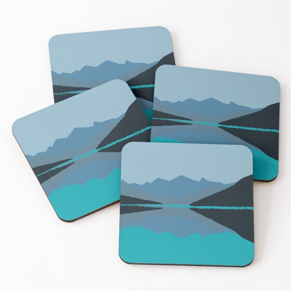 Item preview, Abstract Landscape Art – Minimalist Mountain Scene No 2 designed and sold by Fun Funky Designs.