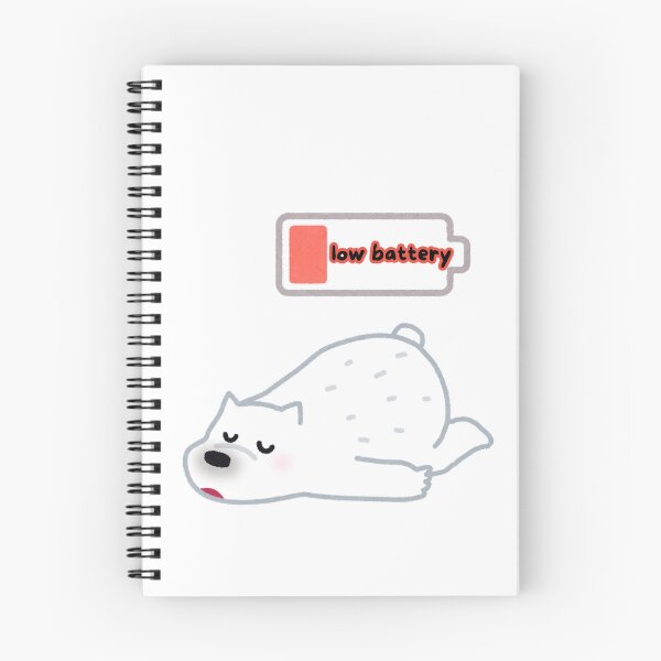 Item preview, polar bear with low battery phrase. designed and sold by geekmania48.