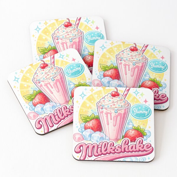 Item preview, Cute Strawberry Milkshake Retro Sticker designed and sold by Sweet shop.