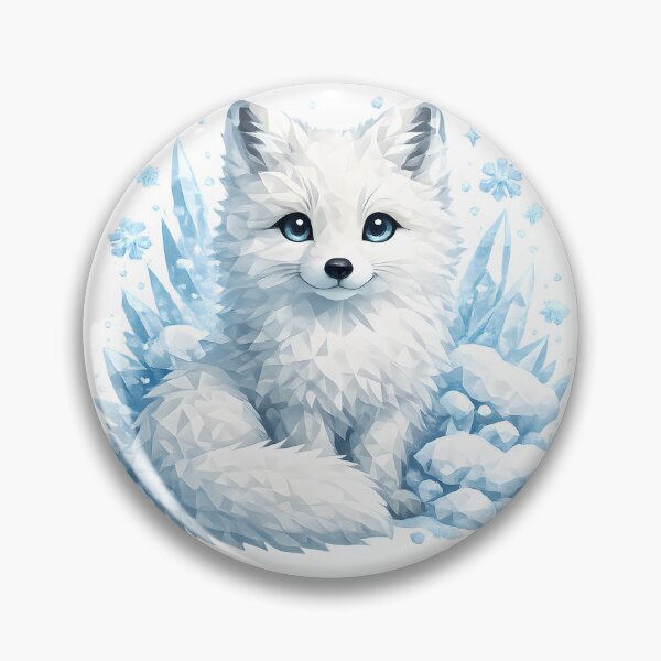 Item preview, Fox Forest Arctic Fox Winter Geometric Low-Poly Gift Idea for Cute Fans designed and sold by Divakar Fashion.