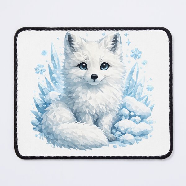 Item preview, Fox Forest Arctic Fox Winter Geometric Low-Poly Gift Idea for Cute Fans designed and sold by Divakar Fashion.