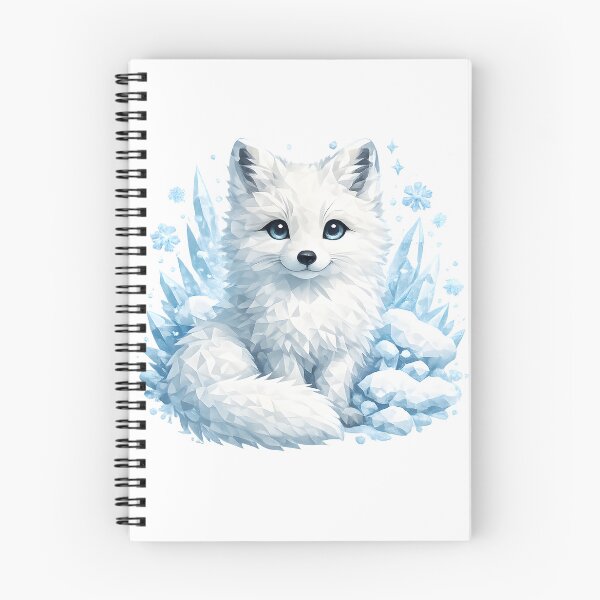 Item preview, Fox Forest Arctic Fox Winter Geometric Low-Poly Gift Idea for Cute Fans designed and sold by Divakar Fashion.