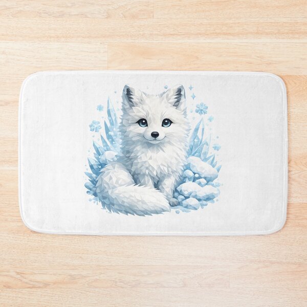 Item preview, Fox Forest Arctic Fox Winter Geometric Low-Poly Gift Idea for Cute Fans designed and sold by Divakar Fashion.
