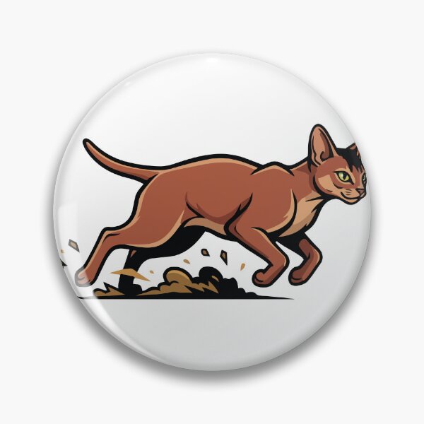 Item preview, Abyssinian Cat Running Speed Portrait Sport designed and sold by PixelStudioBe.
