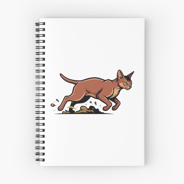 Item preview, Abyssinian Cat Running Speed Portrait Sport designed and sold by PixelStudioBe.
