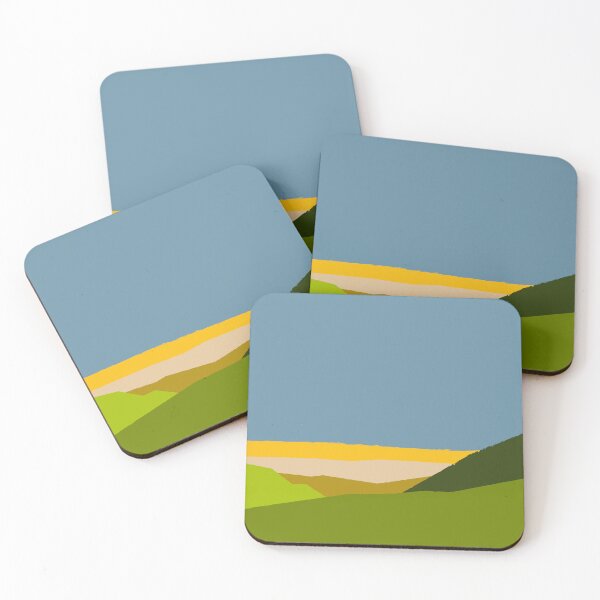 Item preview, Abstract Landscape Art – Minimalist Mountain Scene No 2 designed and sold by Fun Funky Designs.