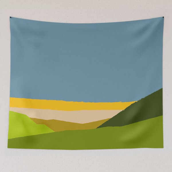 Item preview, Abstract Landscape Art – Minimalist Mountain Scene No 2 designed and sold by Fun Funky Designs.