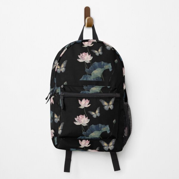 Item preview, Lotus flowers and butterflies designed and sold by uunaa.