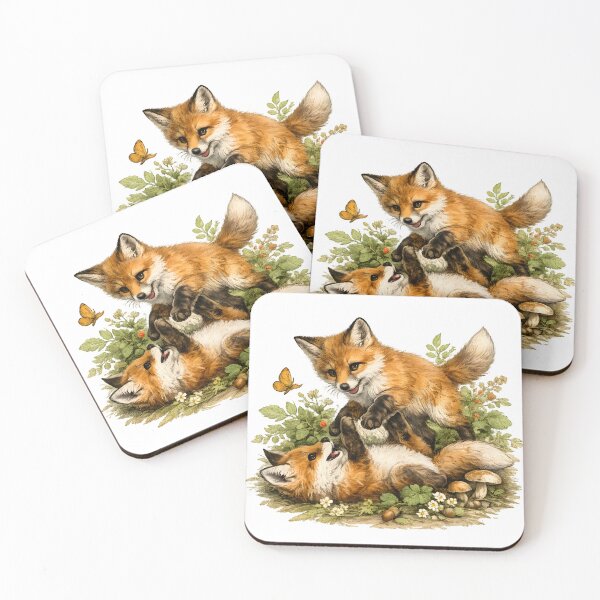 Item preview, Cute Fox Kit Play Fox Forest Art Perfect Phone Case Gift Idea designed and sold by Divakar Fashion.