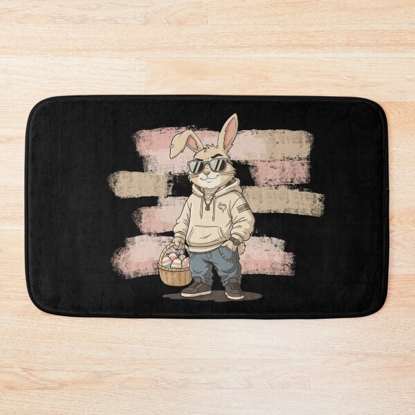 Item preview, Cool Bunny with Sunglasses Holding Easter Basket – Funny Confident Rabbit Design designed and sold by Xatutik.art.