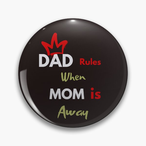 Item preview, Dad Rules When Mom is Away Funny Fatherhood T-Shirt designed and sold by bozet.