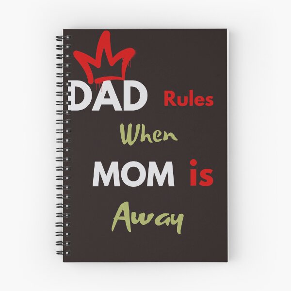 Item preview, Dad Rules When Mom is Away Funny Fatherhood T-Shirt designed and sold by bozet.