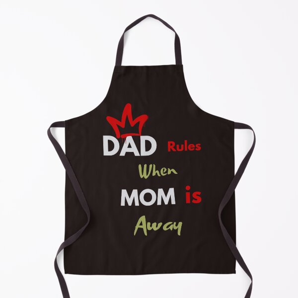 Item preview, Dad Rules When Mom is Away Funny Fatherhood T-Shirt designed and sold by bozet.