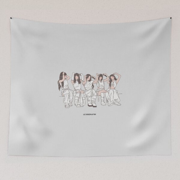 Item preview, LE SSERAFIM KPOP ART  designed and sold by cepluk.