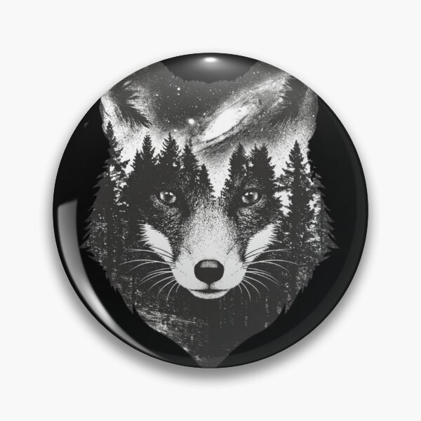 Item preview, Wolf galaxy art designed and sold by LittleLoopArt.