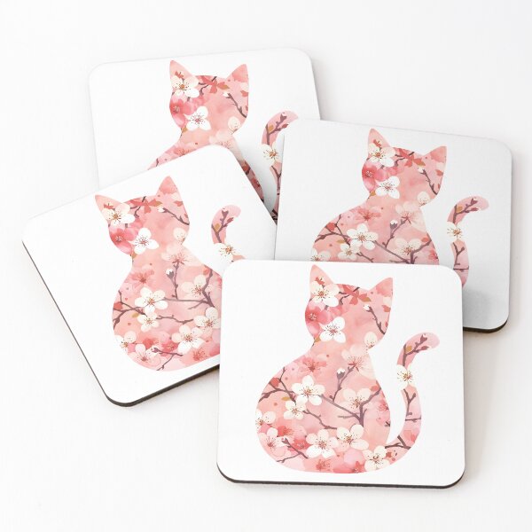 Item preview, Cat and  Cherry Blossoms designed and sold by uunaa.