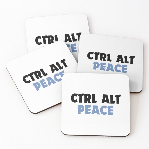 Item preview, Ctrl Alt Peace-Minimalist Keyboard Calm Design designed and sold by DomKo10.