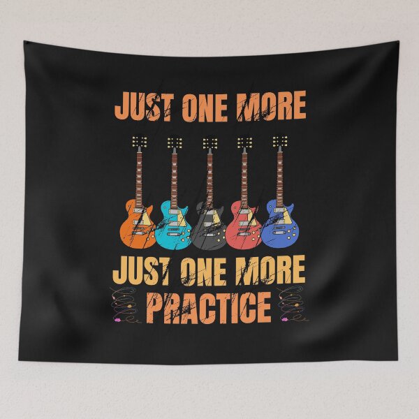 Item preview, Just One More Practice – Funny Guitar Player Music Vintage Design designed and sold by Joyful-Pixel.