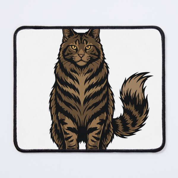 Item preview, Majestic Portrait Brown Tabby Maine Coon designed and sold by PixelStudioBe.