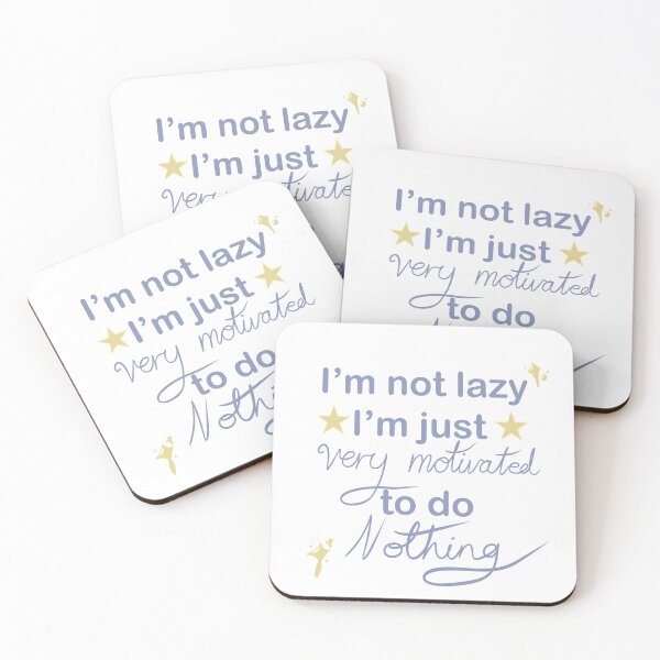 Item preview, Motto for lazy people designed and sold by Koality Only.
