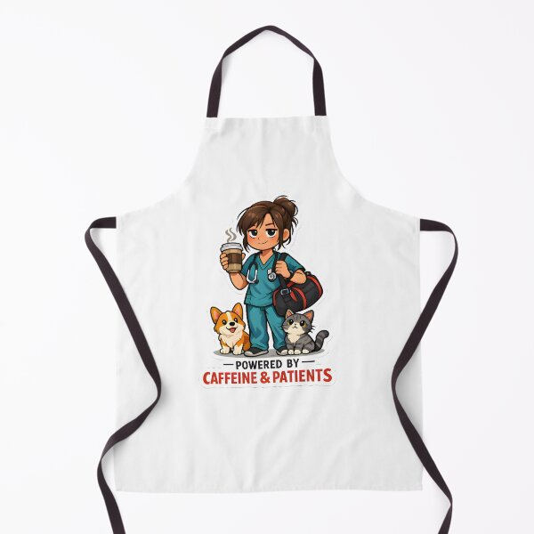 Item preview, Powered by Caffeine & Patients Vet & Vet Tech Shirt | Veterinary Life Design designed and sold by Bettybee00.
