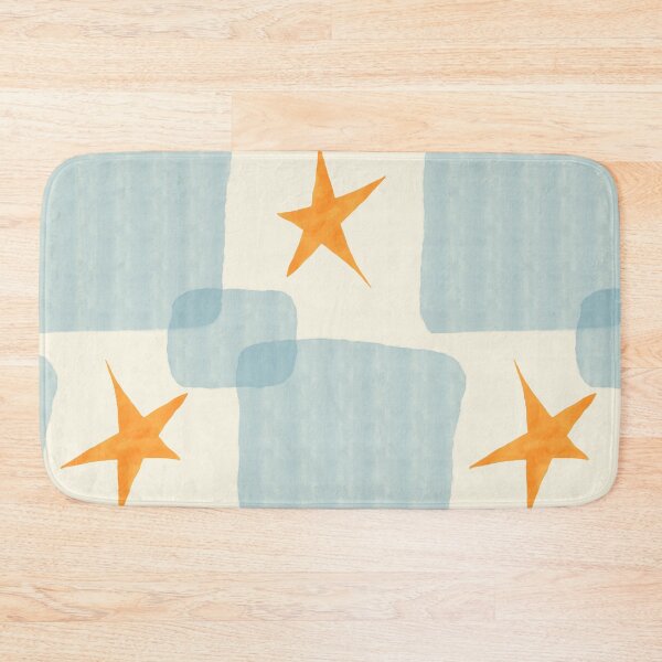 Item preview, Abstract Star Seamless Pattern with Soft Blue Shapes designed and sold by aikdreams.
