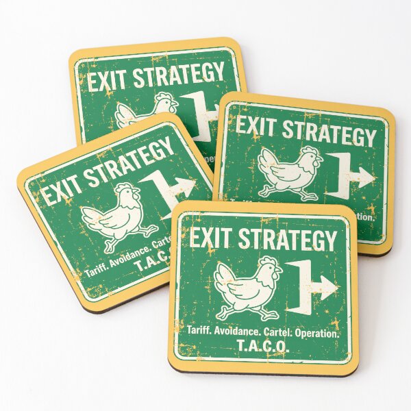 Item preview, Exit Strategy T.A.C.O. Funny Chicken Tariff designed and sold by FlashCraft Design.