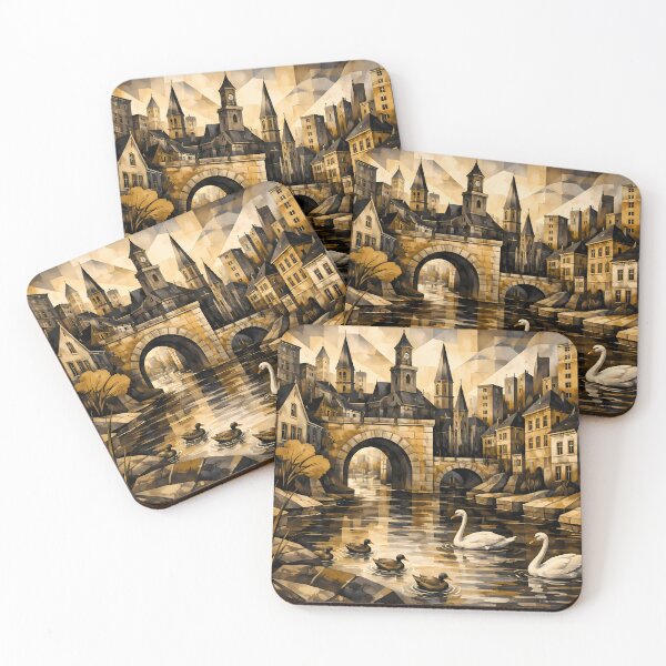 Item preview, Swan-Filled River Scene designed and sold by cuprum.