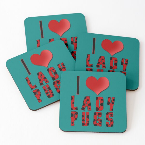 Item preview, I Heart Lady Pugs Funny Pun designed and sold by Fun Funky Designs.