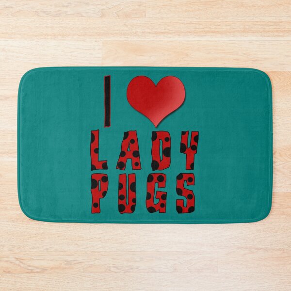 Item preview, I Heart Lady Pugs Funny Pun designed and sold by Fun Funky Designs.