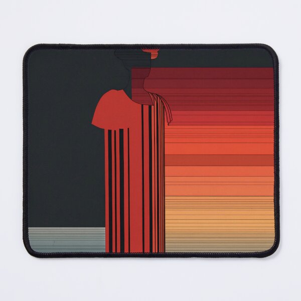 Item preview, Abstract Red Sunset and Vertical Stripes designed and sold by BestVarieties.