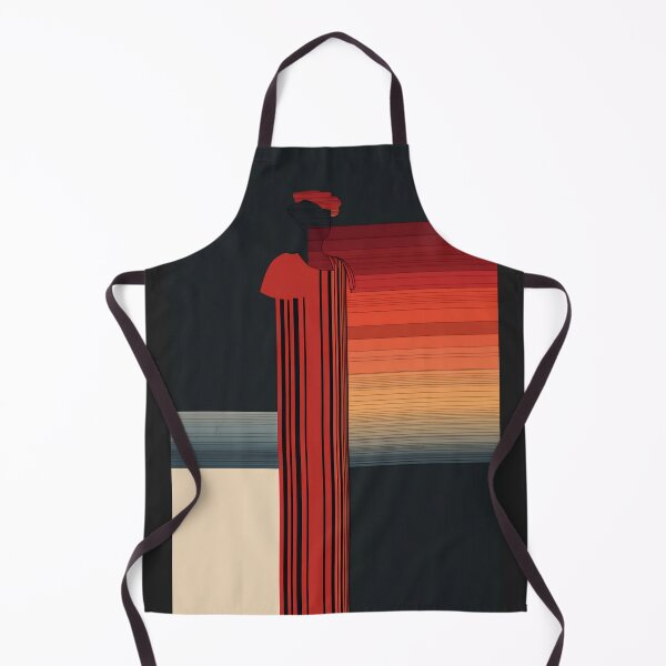 Item preview, Abstract Red Sunset and Vertical Stripes designed and sold by BestVarieties.