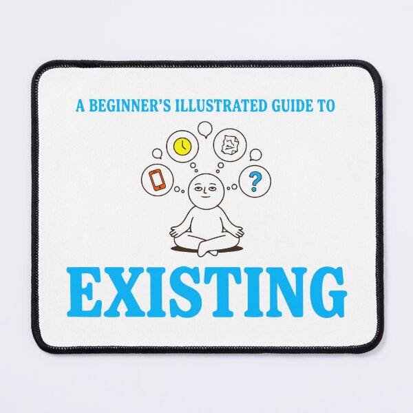 Item preview, A Guide To Existing — 1970s Vintage Self-Help Book Parody Mental Health Humor designed and sold by Mdozet.