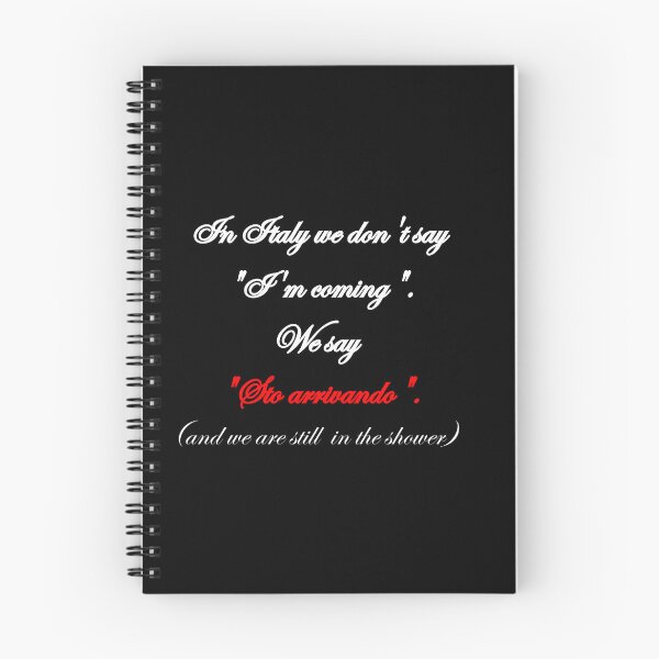 Item preview, Sarcastic Italian Sto Arrivando I'm Coming Punctuality Meme Black Version designed and sold by TheItaliandilemma.