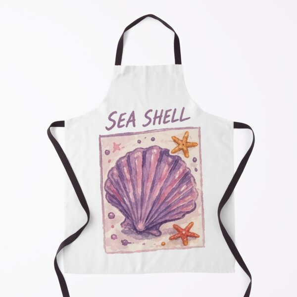 Item preview, Purple Sea Shell Design | Ocean Aesthetic | Minimal Coastal Typography designed and sold by Mialunaa.